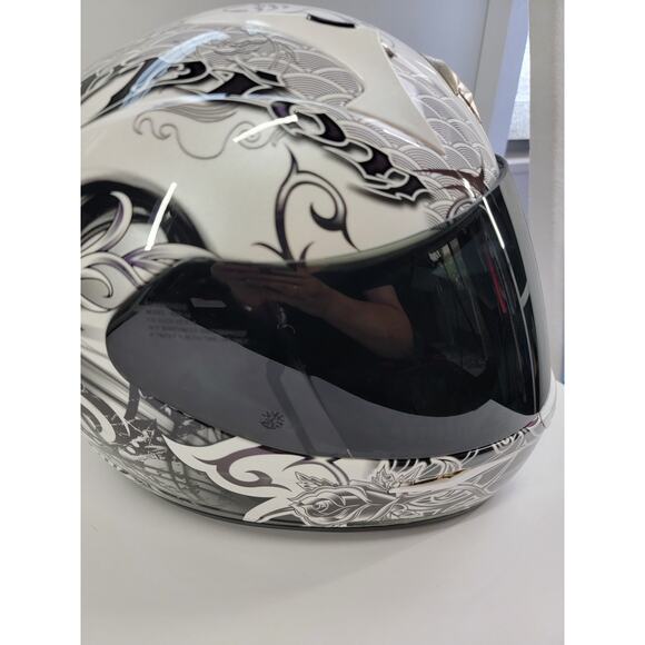 Scorpion EXO-R410 Orchid Graphic Helmet White, Size S - Picture 1 of 11
